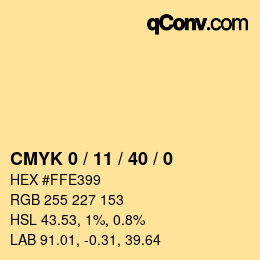 Color code: CMYK 0 / 11 / 40 / 0 | qconv.com