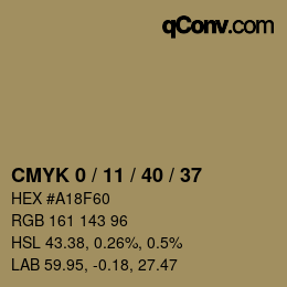 Color code: CMYK 0 / 11 / 40 / 37 | qconv.com