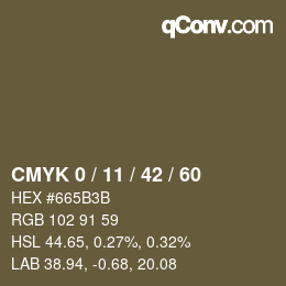 Color code: CMYK 0 / 11 / 42 / 60 | qconv.com