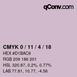 Color code: CMYK 0 / 11 / 4 / 18 | qconv.com