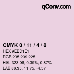 Color code: CMYK 0 / 11 / 4 / 8 | qconv.com