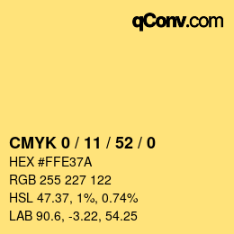 Color code: CMYK 0 / 11 / 52 / 0 | qconv.com
