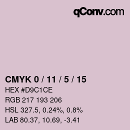 Color code: CMYK 0 / 11 / 5 / 15 | qconv.com