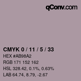 Color code: CMYK 0 / 11 / 5 / 33 | qconv.com