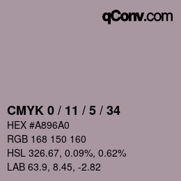 Color code: CMYK 0 / 11 / 5 / 34 | qconv.com