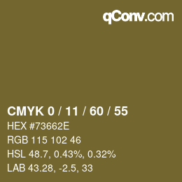 颜色代码: CMYK 0 / 11 / 60 / 55 | qconv.com