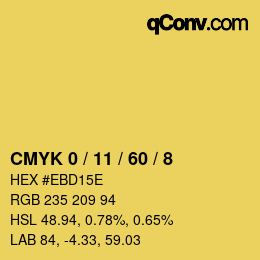 Color code: CMYK 0 / 11 / 60 / 8 | qconv.com