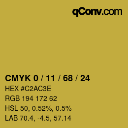 Color code: CMYK 0 / 11 / 68 / 24 | qconv.com