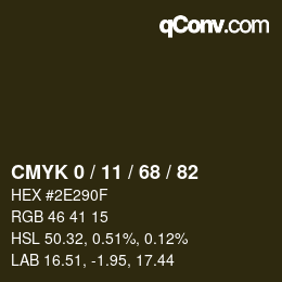 Color code: CMYK 0 / 11 / 68 / 82 | qconv.com