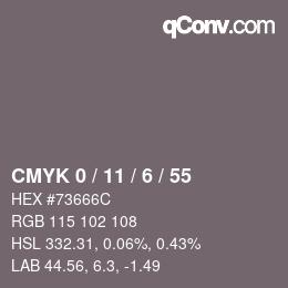 Color code: CMYK 0 / 11 / 6 / 55 | qconv.com