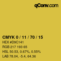 Color code: CMYK 0 / 11 / 70 / 15 | qconv.com