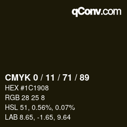 Color code: CMYK 0 / 11 / 71 / 89 | qconv.com