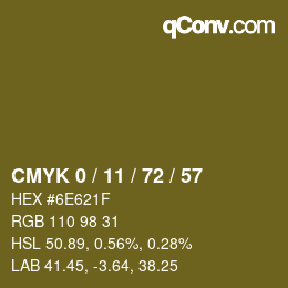 Color code: CMYK 0 / 11 / 72 / 57 | qconv.com