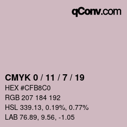 Color code: CMYK 0 / 11 / 7 / 19 | qconv.com