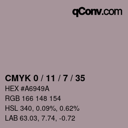 Color code: CMYK 0 / 11 / 7 / 35 | qconv.com