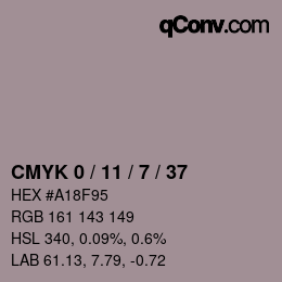 Color code: CMYK 0 / 11 / 7 / 37 | qconv.com