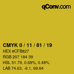 Color code: CMYK 0 / 11 / 81 / 19 | qconv.com