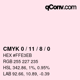 Color code: CMYK 0 / 11 / 8 / 0 | qconv.com