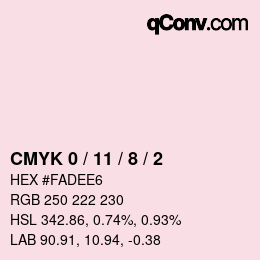 Color code: CMYK 0 / 11 / 8 / 2 | qconv.com