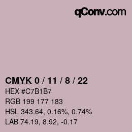 Color code: CMYK 0 / 11 / 8 / 22 | qconv.com