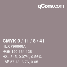 Color code: CMYK 0 / 11 / 8 / 41 | qconv.com