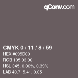 Color code: CMYK 0 / 11 / 8 / 59 | qconv.com