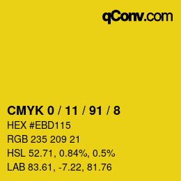 Color code: CMYK 0 / 11 / 91 / 8 | qconv.com