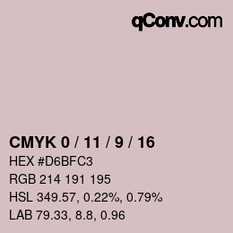 Color code: CMYK 0 / 11 / 9 / 16 | qconv.com