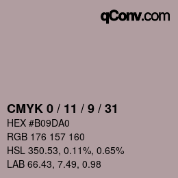 Color code: CMYK 0 / 11 / 9 / 31 | qconv.com