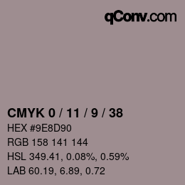 Color code: CMYK 0 / 11 / 9 / 38 | qconv.com