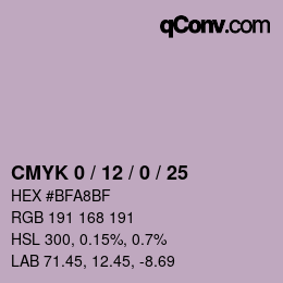 カラーコード: CMYK 0 / 12 / 0 / 25 | qconv.com