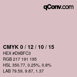 Color code: CMYK 0 / 12 / 10 / 15 | qconv.com