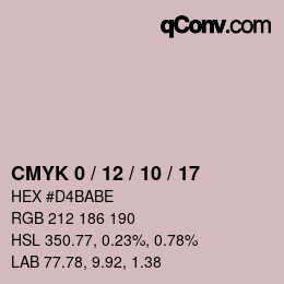 Color code: CMYK 0 / 12 / 10 / 17 | qconv.com