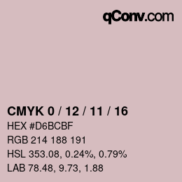 Color code: CMYK 0 / 12 / 11 / 16 | qconv.com