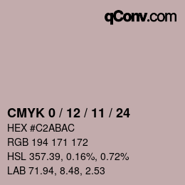 Color code: CMYK 0 / 12 / 11 / 24 | qconv.com