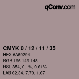 Color code: CMYK 0 / 12 / 11 / 35 | qconv.com