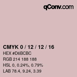 Color code: CMYK 0 / 12 / 12 / 16 | qconv.com