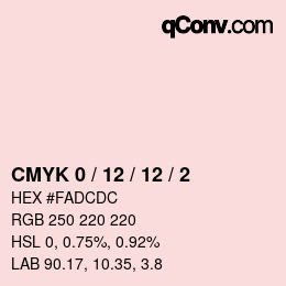 Color code: CMYK 0 / 12 / 12 / 2 | qconv.com