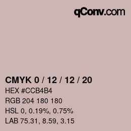 Color code: CMYK 0 / 12 / 12 / 20 | qconv.com