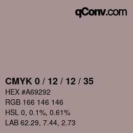 Color code: CMYK 0 / 12 / 12 / 35 | qconv.com