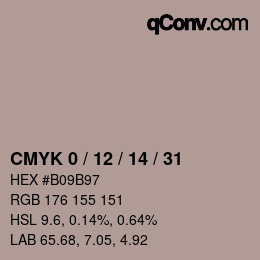 Color code: CMYK 0 / 12 / 14 / 31 | qconv.com