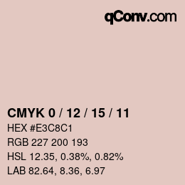 Code couleur: CMYK 0 / 12 / 15 / 11 | qconv.com