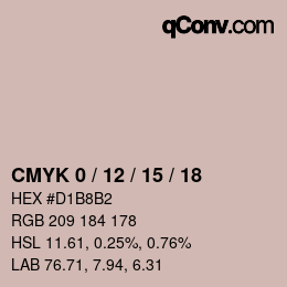 Color code: CMYK 0 / 12 / 15 / 18 | qconv.com