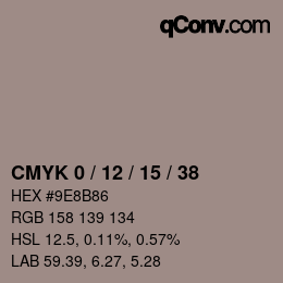 Color code: CMYK 0 / 12 / 15 / 38 | qconv.com