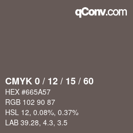 Color code: CMYK 0 / 12 / 15 / 60 | qconv.com