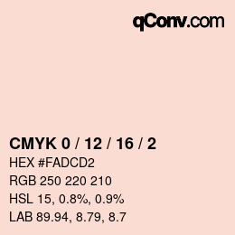 Color code: CMYK 0 / 12 / 16 / 2 | qconv.com