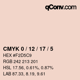 Color code: CMYK 0 / 12 / 17 / 5 | qconv.com