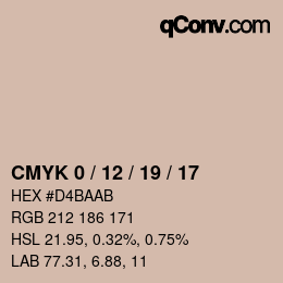 Color code: CMYK 0 / 12 / 19 / 17 | qconv.com