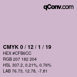 カラーコード: CMYK 0 / 12 / 1 / 19 | qconv.com