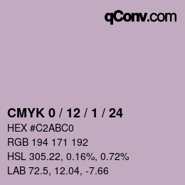 Color code: CMYK 0 / 12 / 1 / 24 | qconv.com